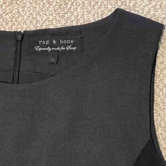 rag & bone Sheath Wool Suit Dress two Tone Color Block Professional Lined sz 10 - Picture 9 of 15